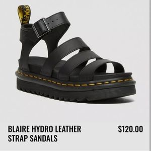 Doc Martens Blaire Hydro Leather Strap Sandals